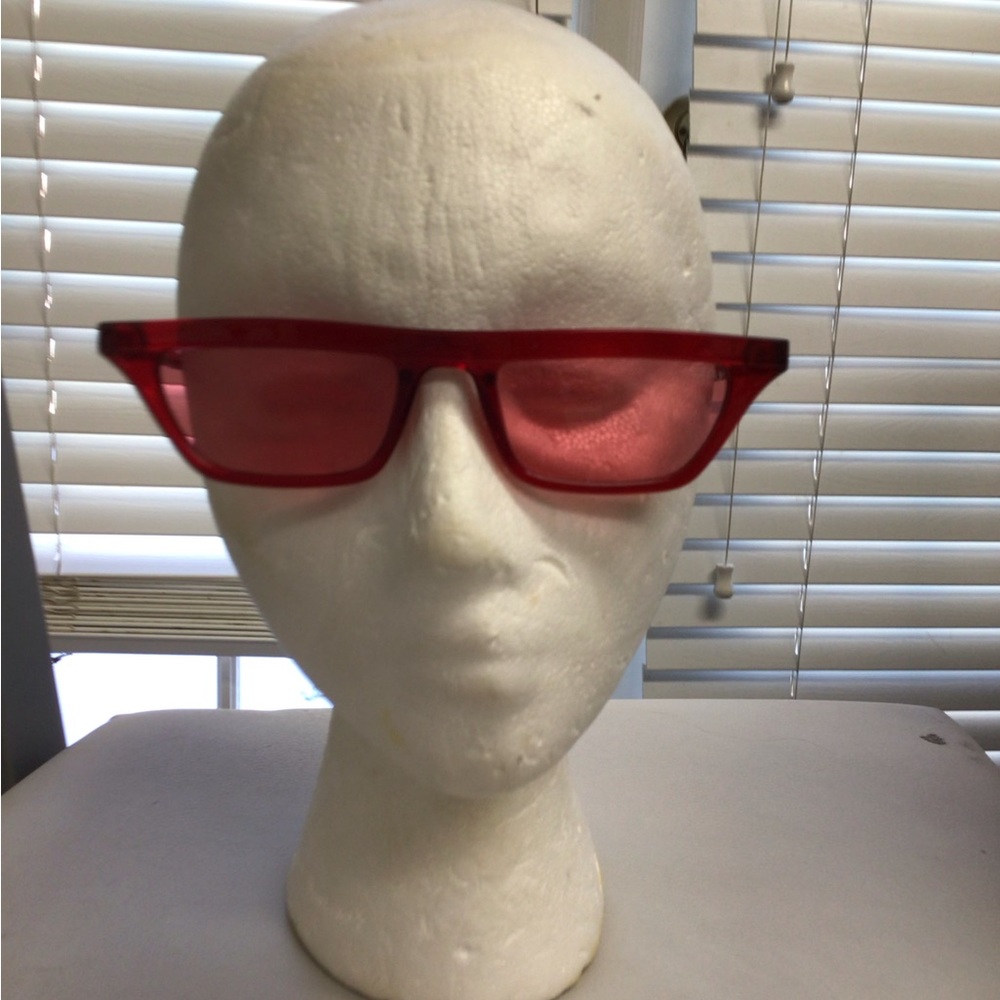 Quay Red Rectangular Men's Sunglasses - Fashion L… - image 3